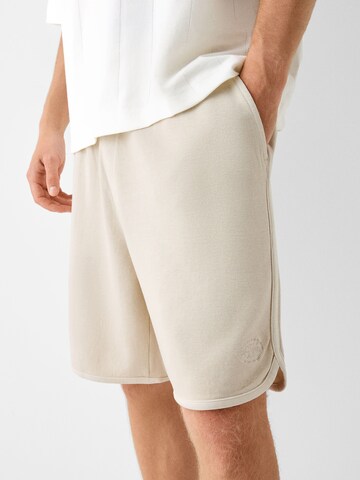Bershka Loose fit Pants in Beige