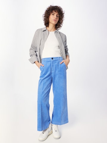 Part Two Wide leg Pleated Pants 'Kirse' in Blue