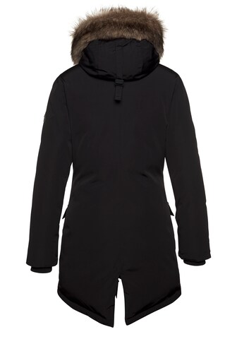 Superdry Parka in Schwarz