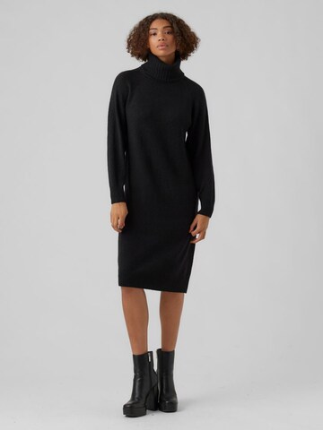 VERO MODA Knitted dress in Black