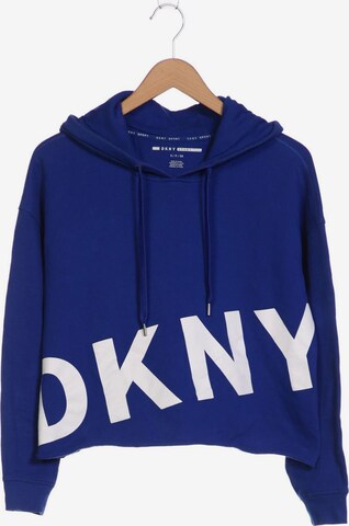DKNY Sweatshirt & Zip-Up Hoodie in S in Blue: front