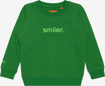 smiler. Sweatshirt in Groen: voorkant