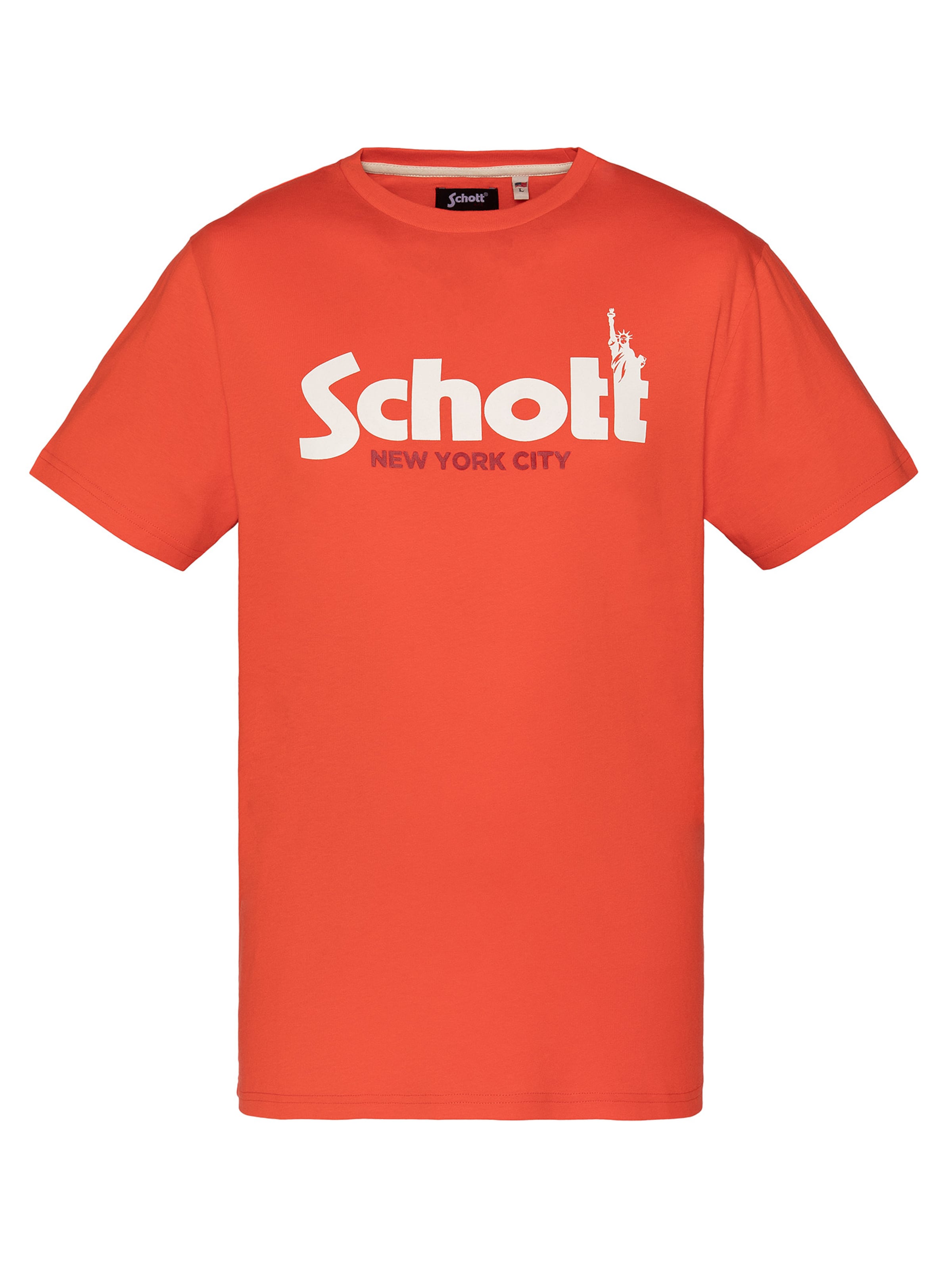 Schott NYC Shirt‌‌‌ in Orange: Vorderseite