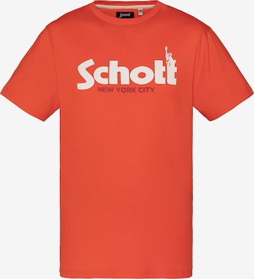 Schott NYC Shirt in Orange: Vorderseite