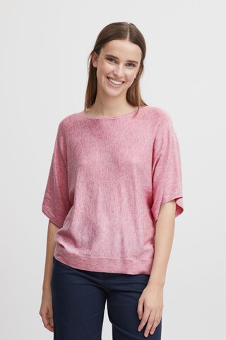 Pull-over 'Pimba' b.young en rose : devant