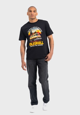 Oldskull Shirt 'Worldvibe Adventure Van' in Black