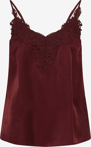 raudona Cream Palaidinė be rankovių 'Anna': priekis