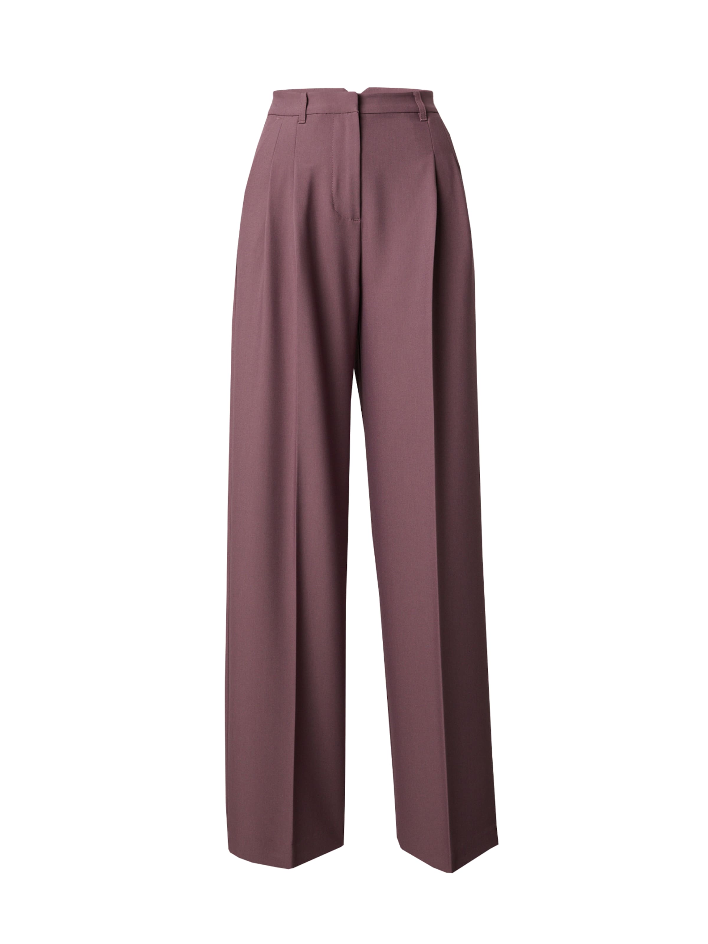EDITED Loose fit Pleated Pants 'Elna' in Purple: front