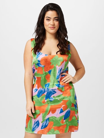 Nasty Gal Plus - Vestido de verano en verde: frente