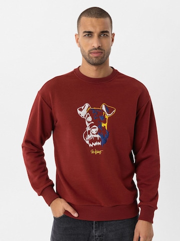 Williot - Sudadera 'HUGO' en rojo: frente