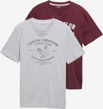 TOM TAILOR T-Shirt in Grau: Vorderseite