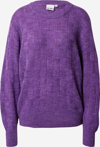 Pull-over 'NOVO' ICHI en violet : devant