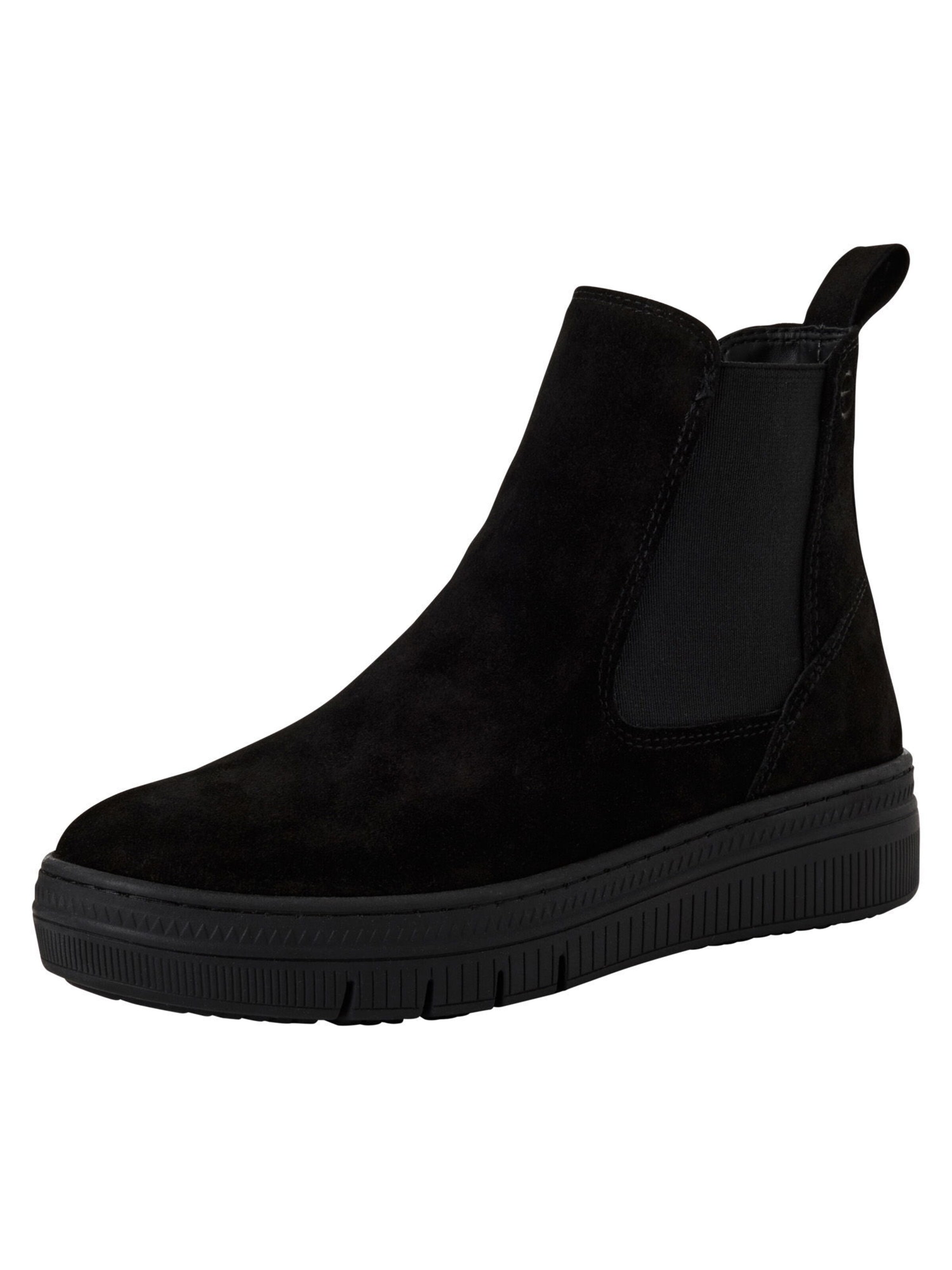 Tamaris Chelsea boots in Zwart: voorkant