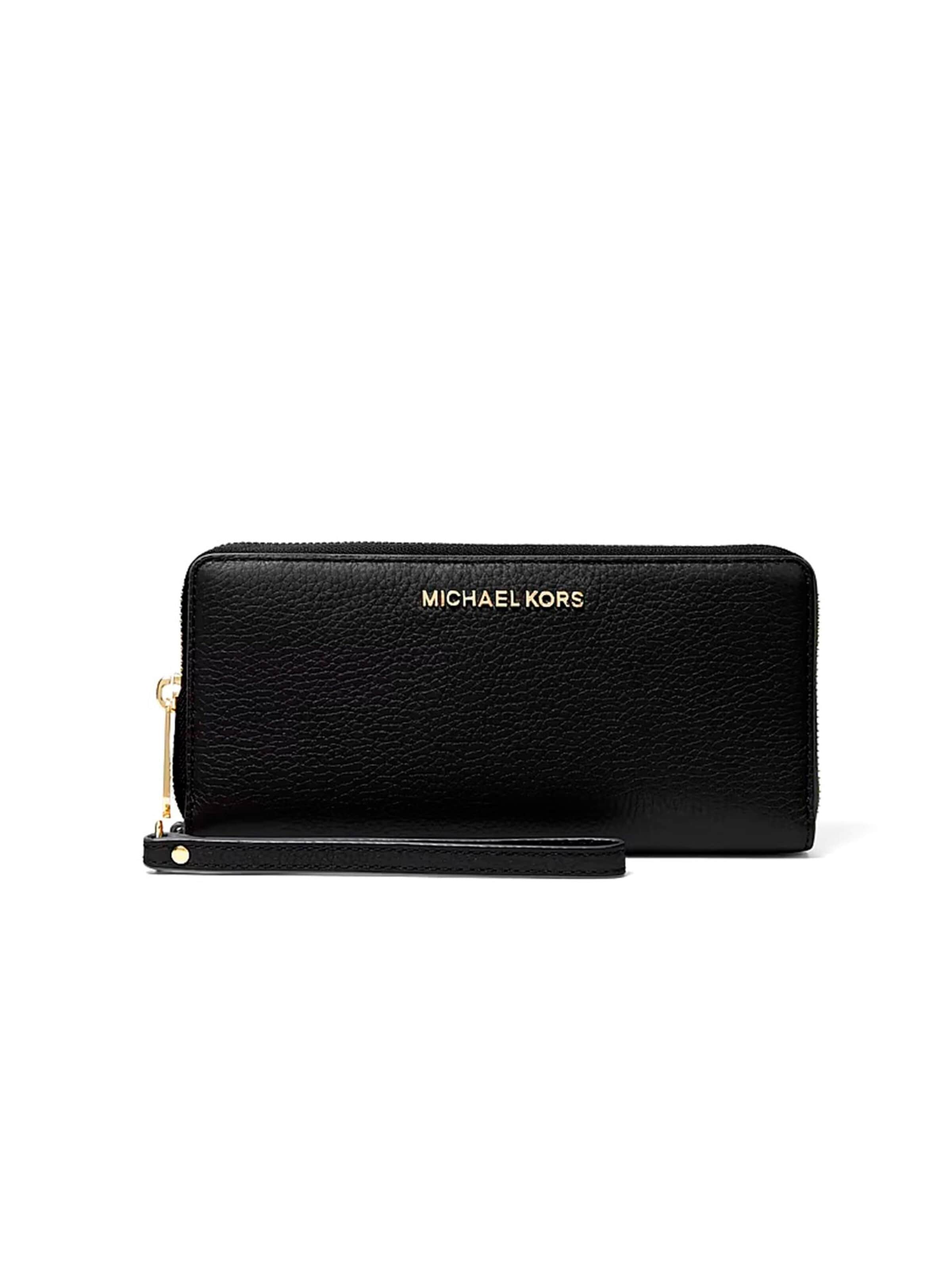 Michael Kors Portemonnaie 'Lg Trvl Continental'‌‌ in Schwarz: Vorderseite