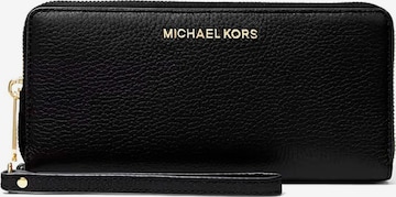 Michael Kors Portemonnaie 'Lg Trvl Continental' in Schwarz: Vorderseite