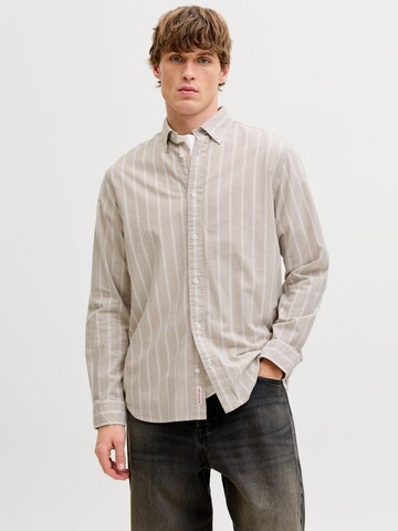 Regular fit Camicia di JACK & JONES in grigio: frontale