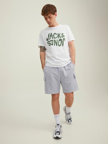 JACK & JONES Regularen Kargo hlače 'Air' | siva barva