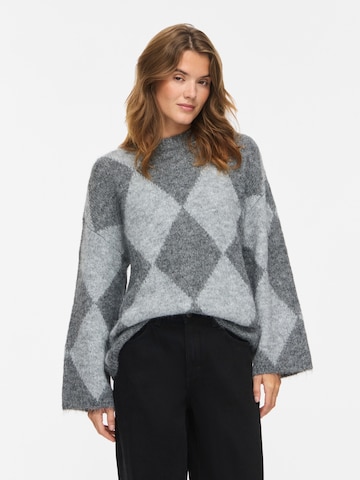 Noisy may Sweater 'NMSUTTON' in Grey: front