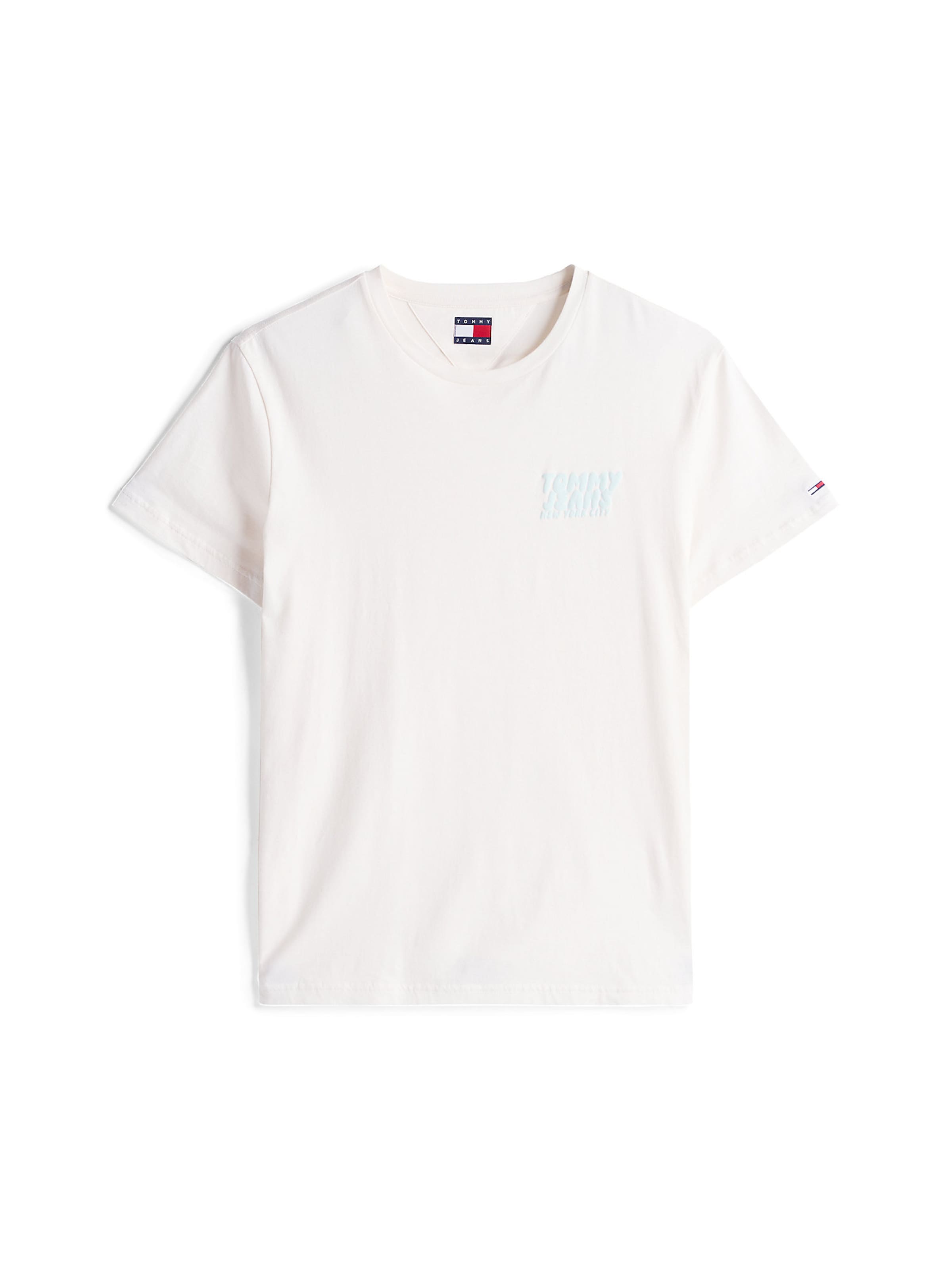 T-Shirt Tommy Jeans en beige : devant