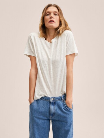 T-shirt 'LISINO' MANGO en blanc : devant