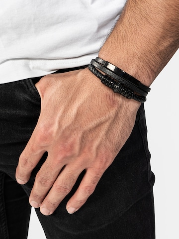 SERASAR Bracelet 'Shine' in Black: front