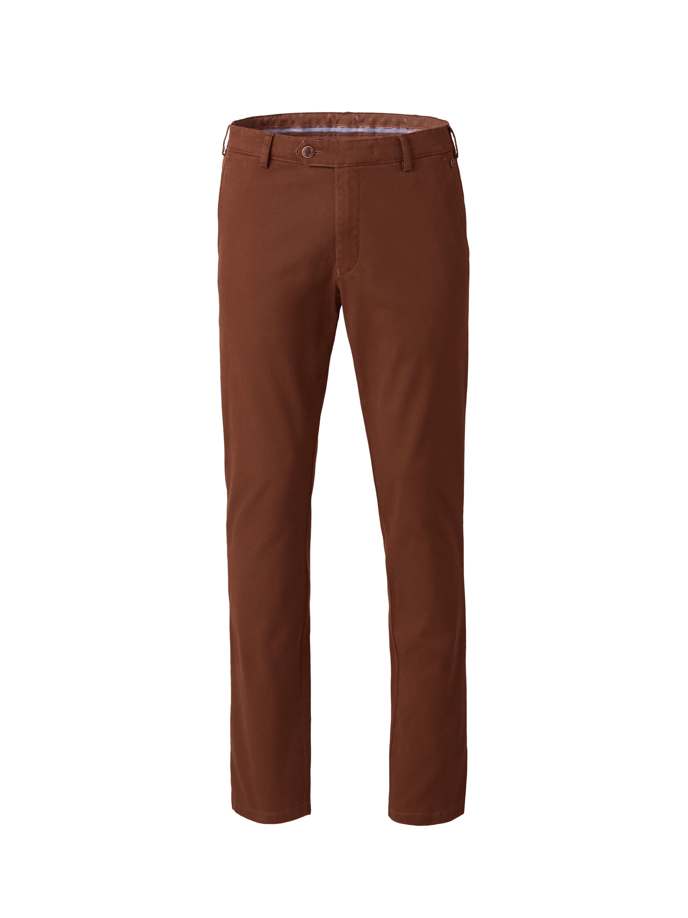 MEYER Regular Chinohose 'Rio' in Braun: Vorderseite
