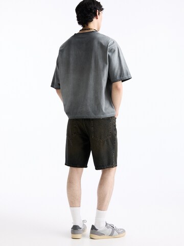 Pull&Bear Loosefit Shorts in Blau