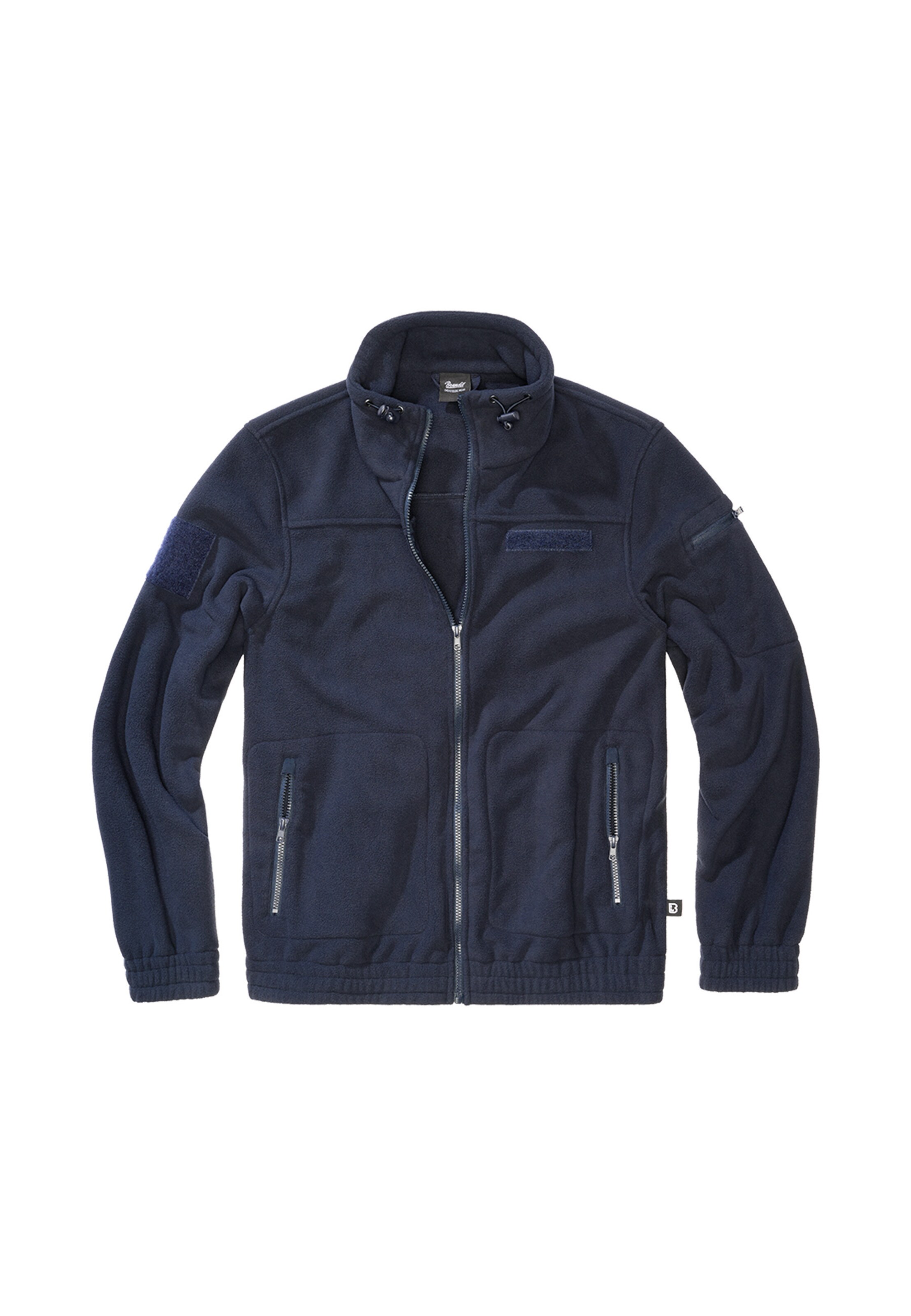 Brandit Fleecejacke 'Combat' in Blau: Vorderseite