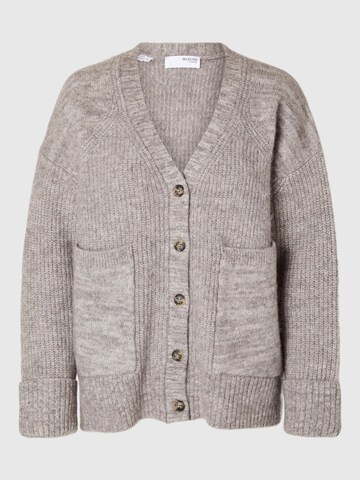SELECTED Oversized cardigan i grå