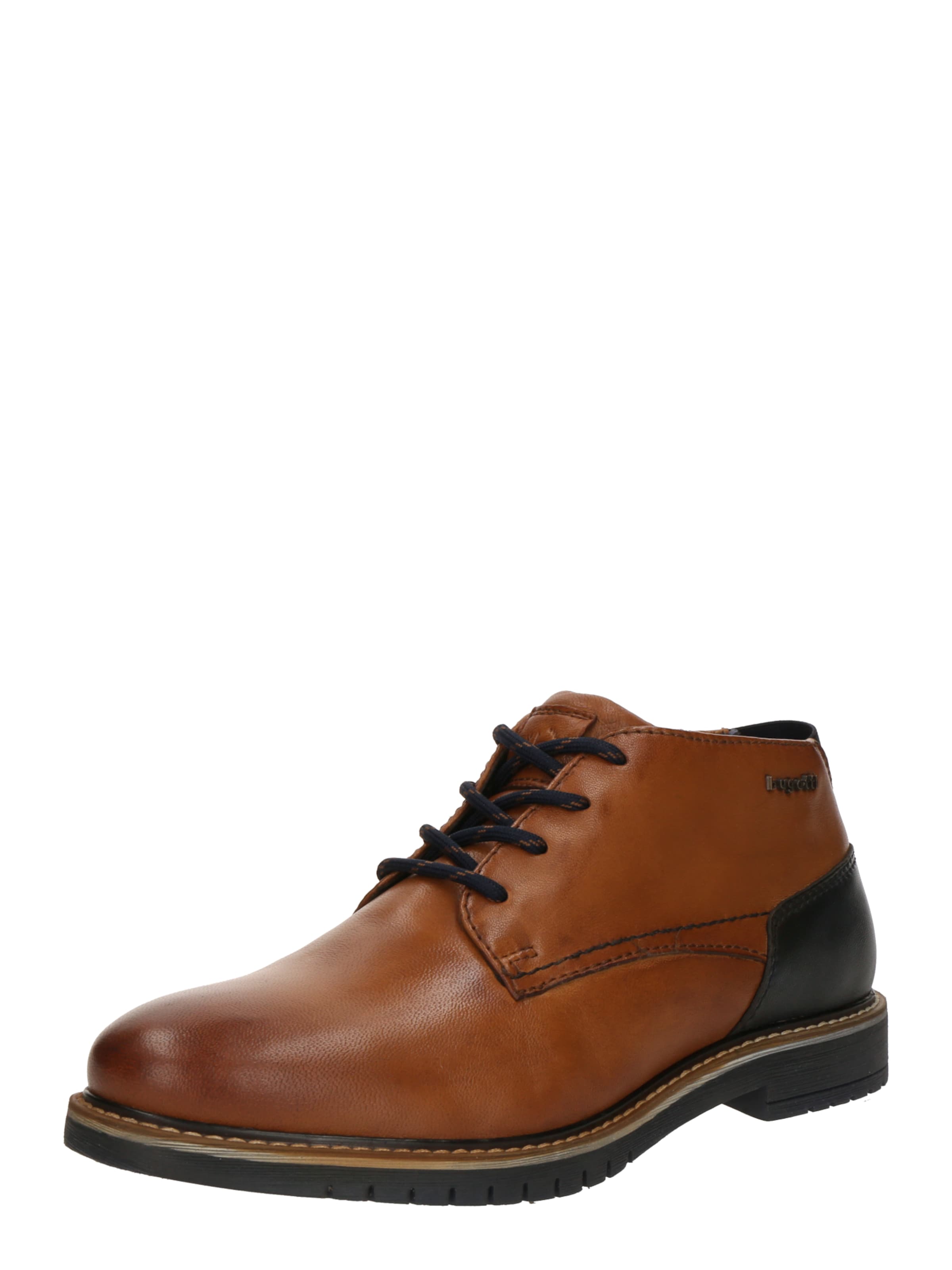 bugatti Buty sznurowane w kolorze brązowy: przód