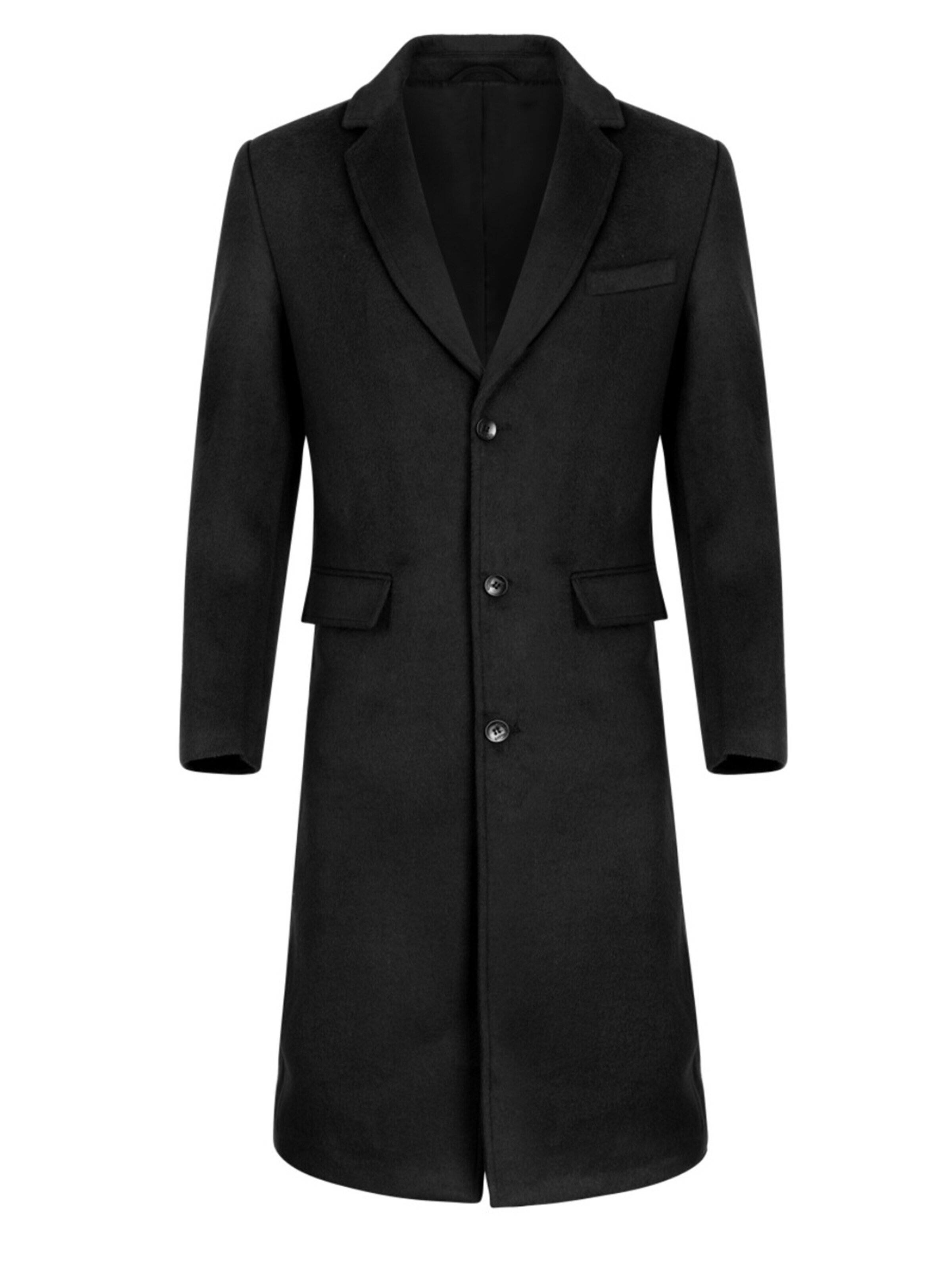 ALLTHEMEN Winterjas 'Frostlicht' in Zwart