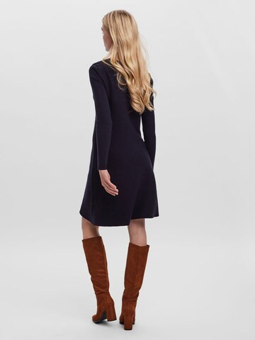 VERO MODA Gebreide jurk in Blauw