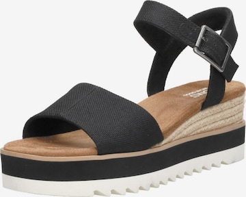 TOMS Sandals 'Diana' in Black: front