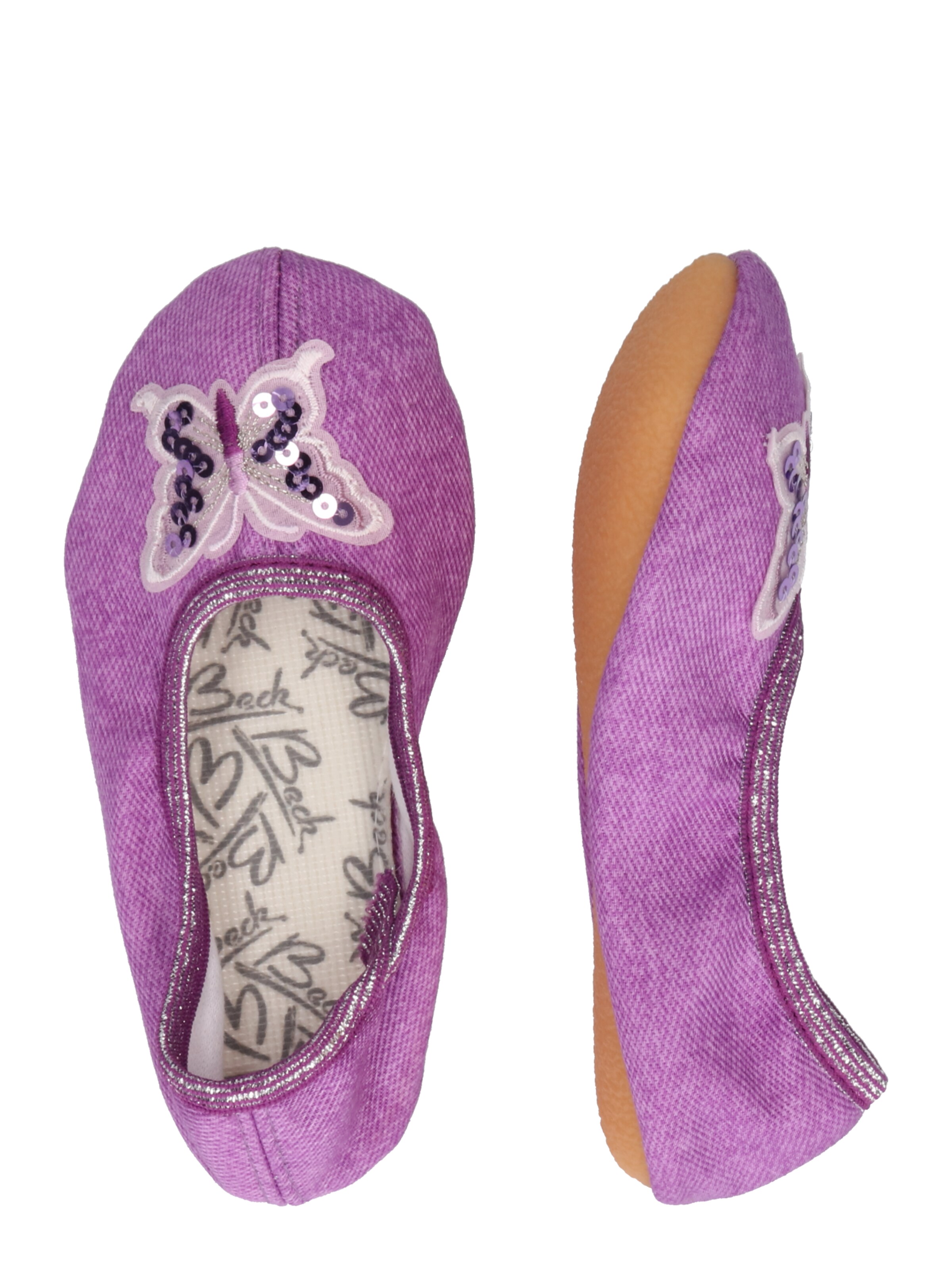 BECK Балетки 'Schmetterling' в Лиловый