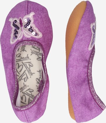 BECK Ballet Flats 'Schmetterling' in Purple