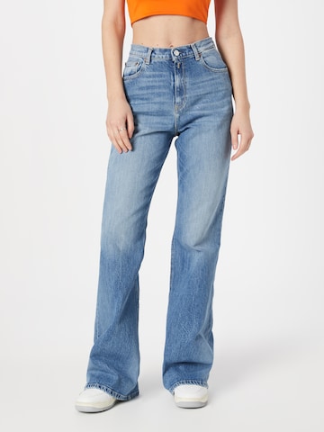 REPLAY Bootcut Jeans 'TEIA' in Blauw: voorkant