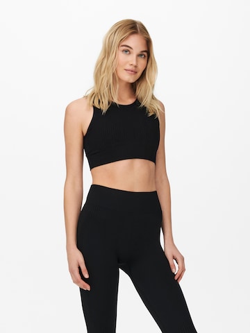ONLY PLAY Bralette Sports Bra 'Saba' in Black: front