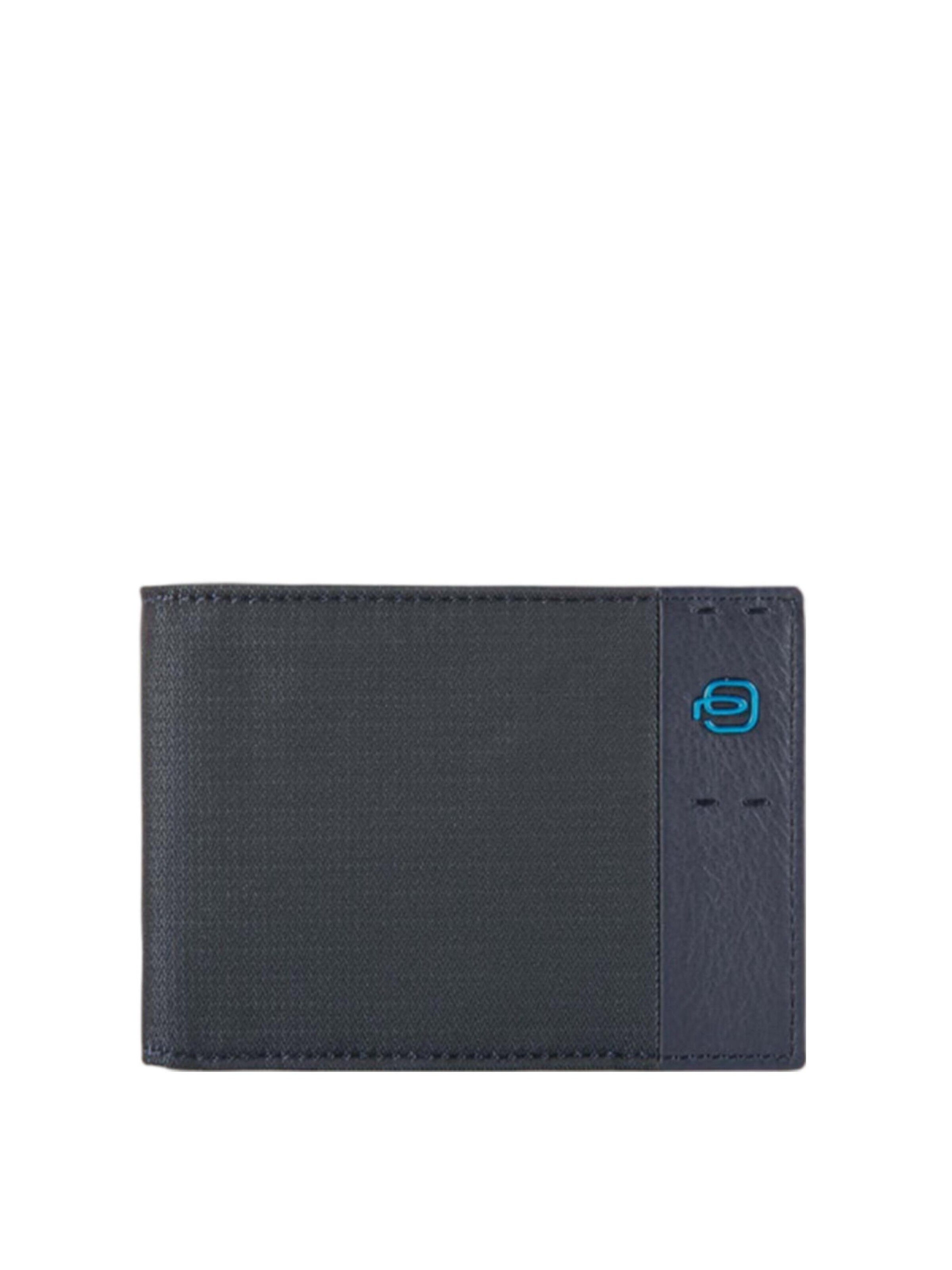 Piquadro - Cartera en azul: frente