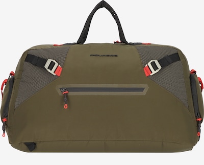 Piquadro Reisetasche in oliv / rot / schwarz, Produktansicht