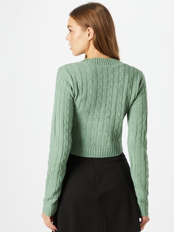 GLAMOROUS Knit Cardigan in Green