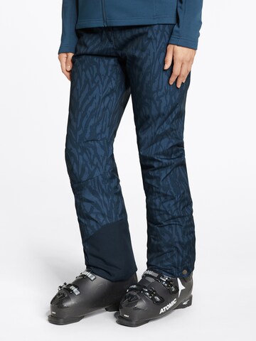 ZIENER Regular Workout Pants 'TILLA' in Blue