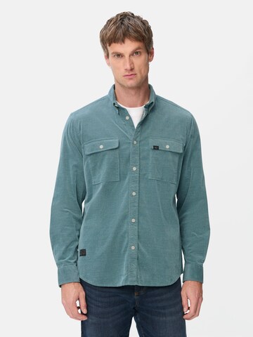 CAMEL ACTIVE Regular fit Button Up Shirt in Blue: front