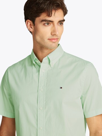 Coupe regular Chemise 'Flex' TOMMY HILFIGER en vert