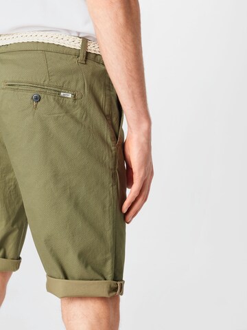 ESPRIT - regular Pantalón chino en verde