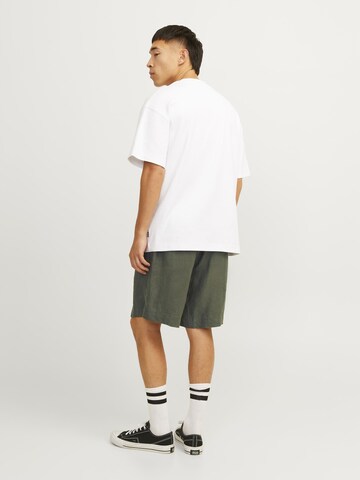 Wide Leg Pantalon chino 'Bill Lawrence' JACK & JONES en vert