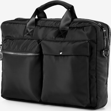 Waykins Briefcase 'Faze' in Black: front