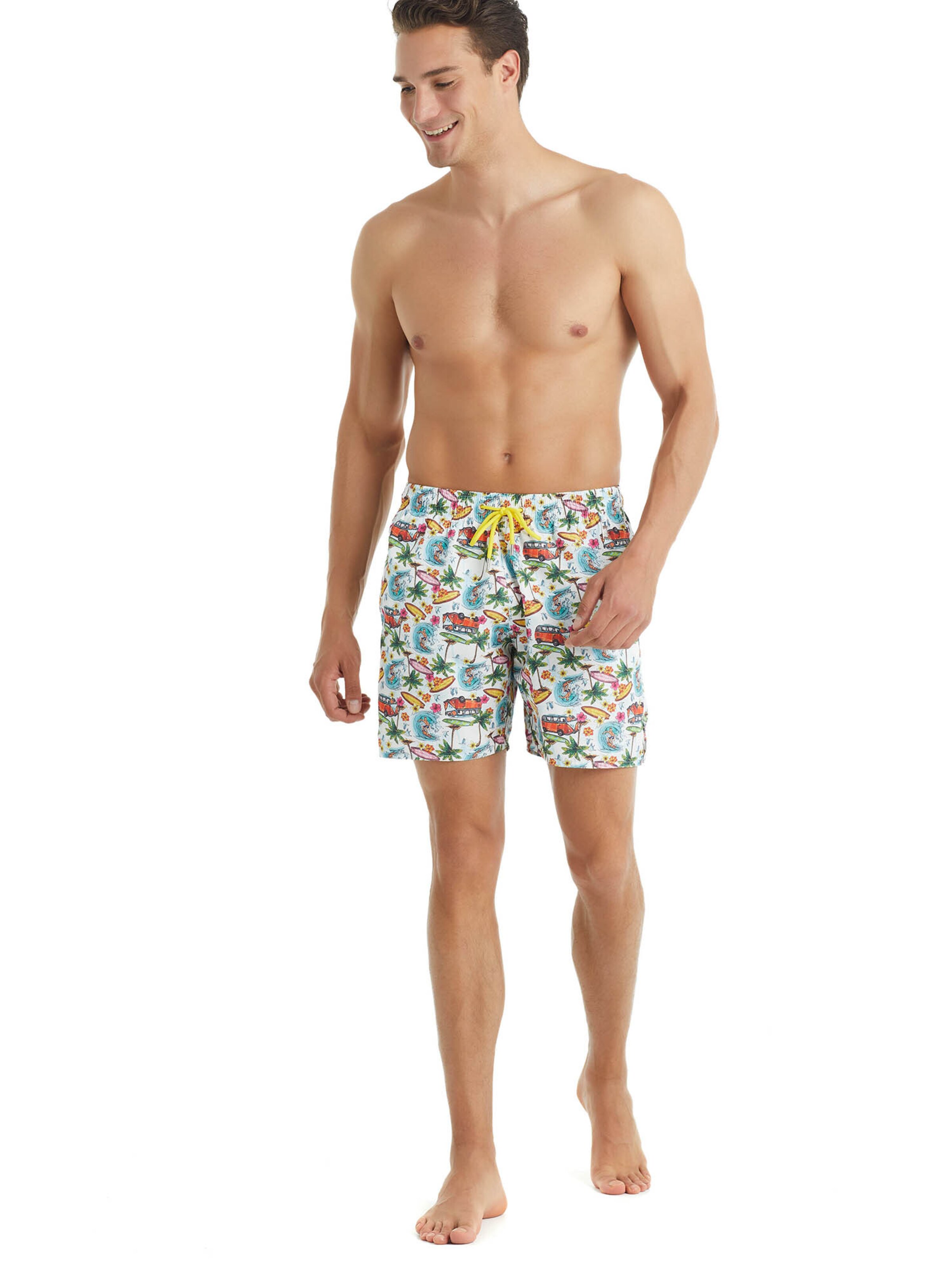 Blackspade Zwemshorts ' Surf mit kurzem Bein ' in Gemengde kleuren: voorkant