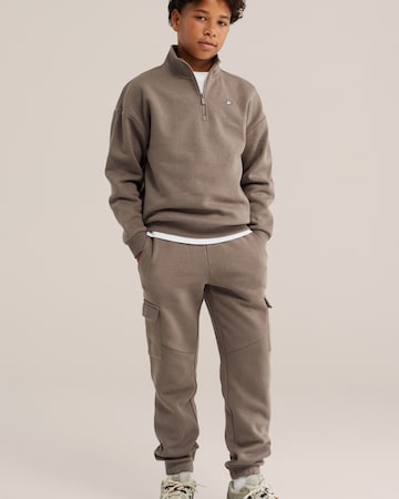 WE Fashion - Tapered Pantalón en marrón