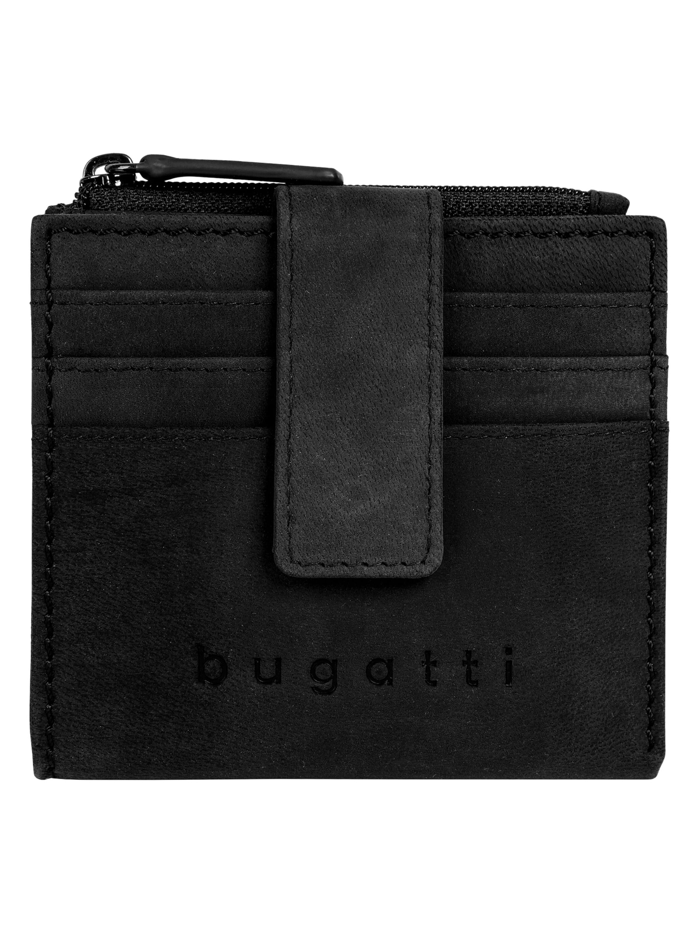 bugatti Portemonnaie 'LUCA'‌‌‌ in Schwarz: Vorderseite