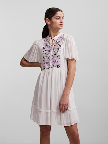 PIECES Shirt Dress 'Veia' in White: front